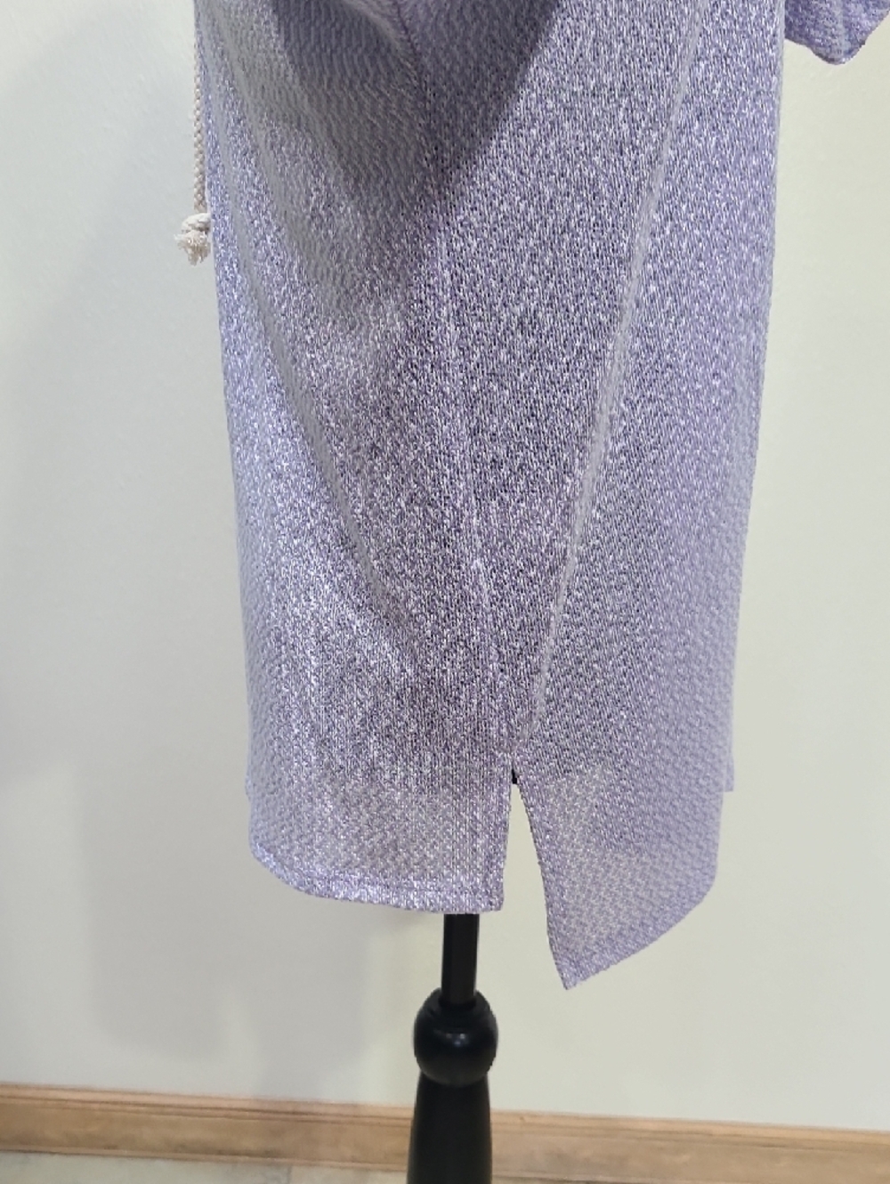 Lovely Melody Lavender Knit Hooded Top NWT - Picture 3 of 7